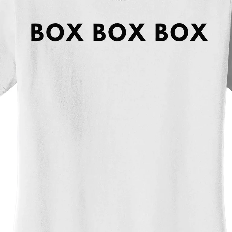 Box Box Box F1 Women's T-Shirt