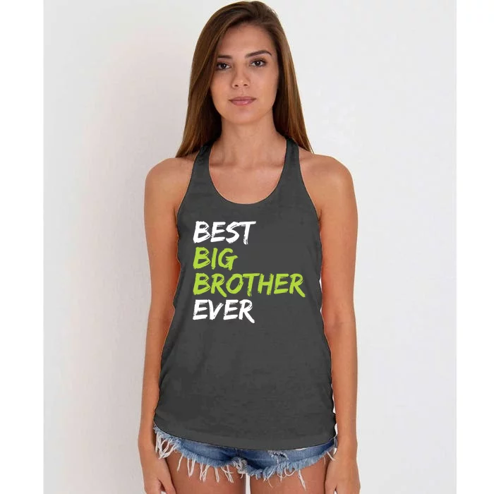 Best Big Brother Ever Women's Knotted Racerback Tank