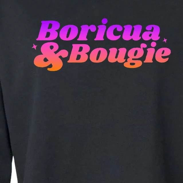 Boricua & Bougie Cropped Pullover Crew