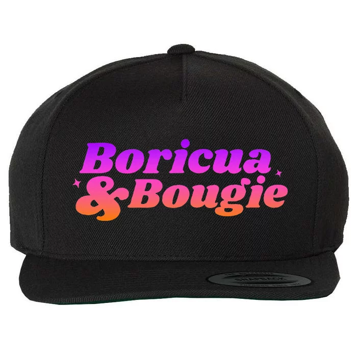 Boricua & Bougie Wool Snapback Cap