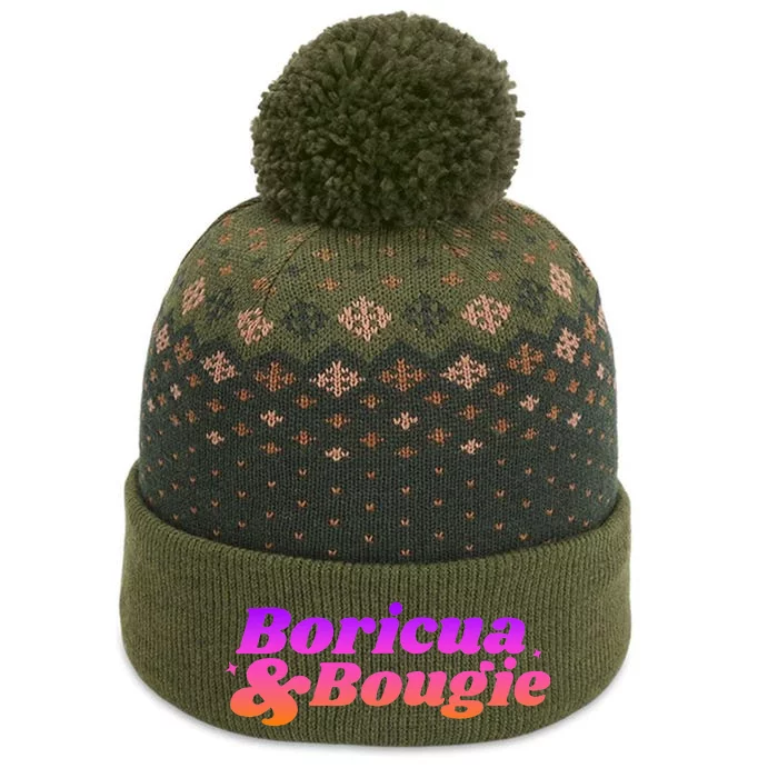 Boricua & Bougie The Baniff Cuffed Pom Beanie