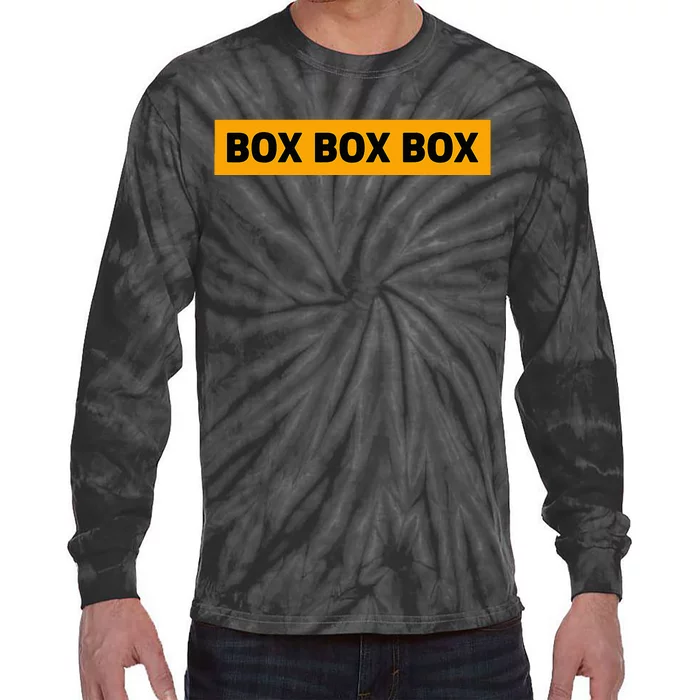 Box Box Box Formula Racing Radio Pit Box Box Box Tie-Dye Long Sleeve Shirt