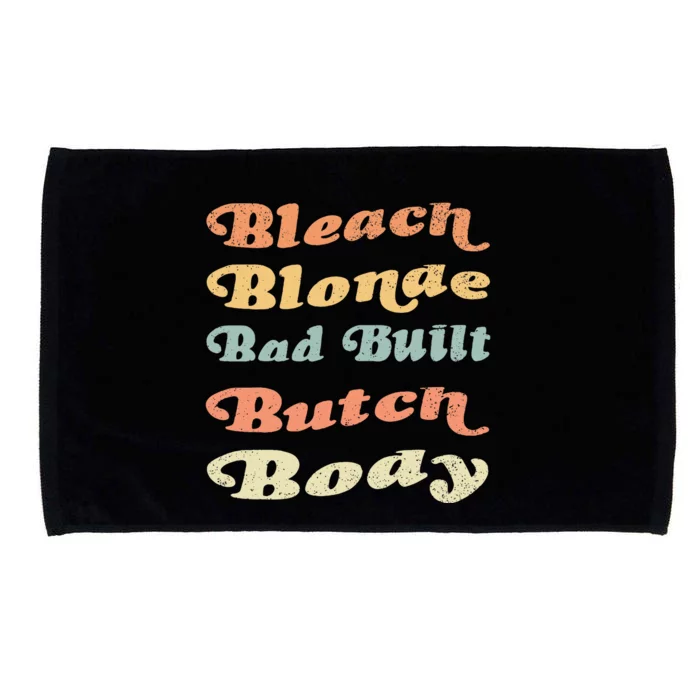 Bleach Blonde Bad Built Butch Body Microfiber Hand Towel