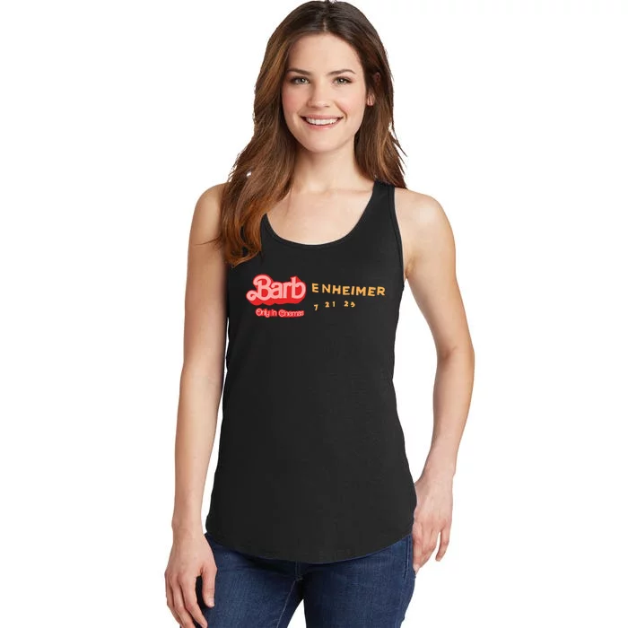 Barbenheimer Bar Bie Movie Oppenheimer Ladies Essential Tank