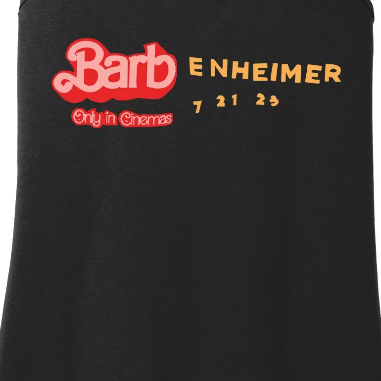 Barbenheimer Bar Bie Movie Oppenheimer Ladies Essential Tank