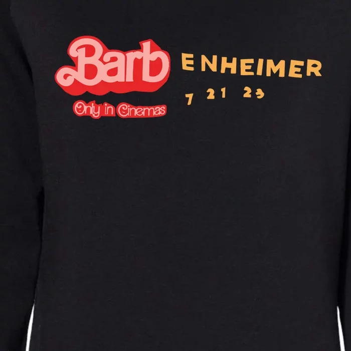 Barbenheimer Bar Bie Movie Oppenheimer Womens California Wash Sweatshirt