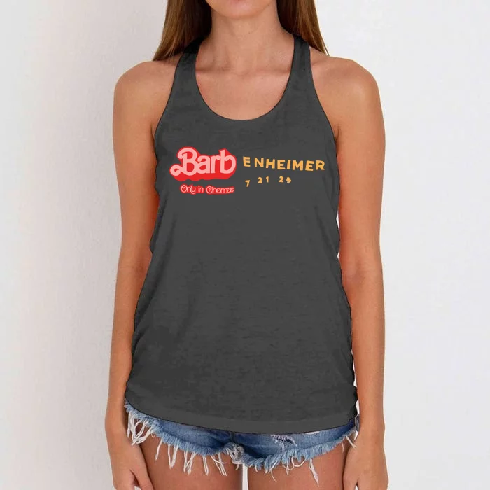 Barbenheimer Bar Bie Movie Oppenheimer Women's Knotted Racerback Tank