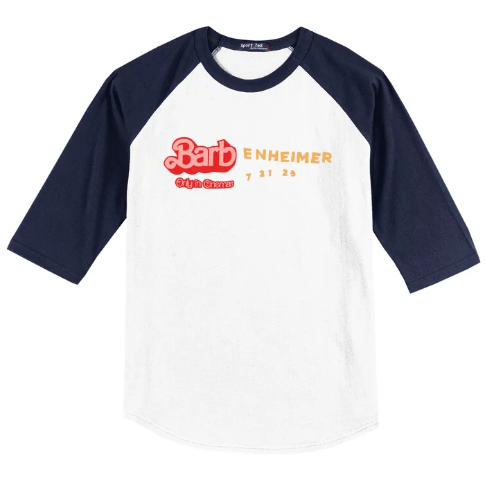 Barbenheimer Bar Bie Movie Oppenheimer Baseball Sleeve Shirt