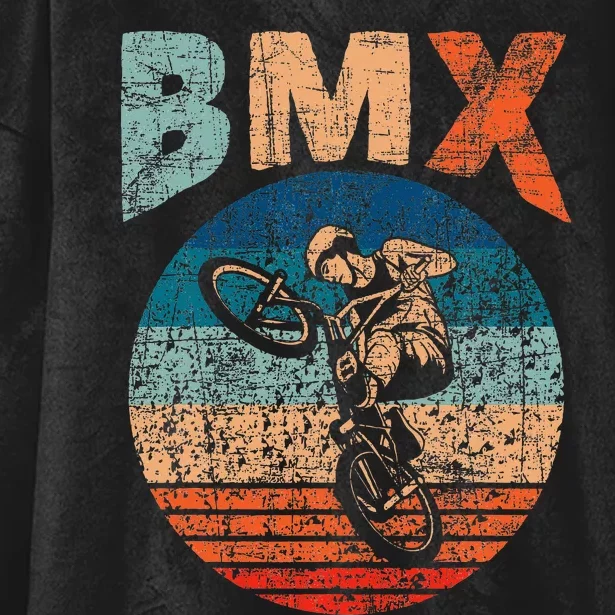 Bmx Bike Bicycle Rider Cyclist Racing Stunt Road Biking Hooded Wearable Blanket