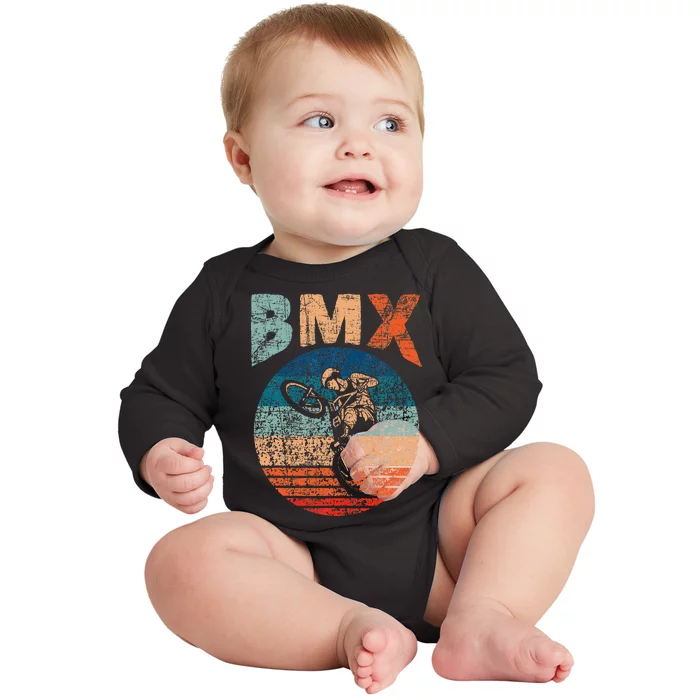 Bmx Bike Bicycle Rider Cyclist Racing Stunt Road Biking Baby Long Sleeve Bodysuit