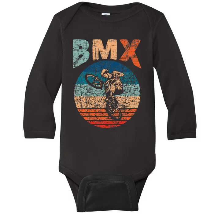 Bmx Bike Bicycle Rider Cyclist Racing Stunt Road Biking Baby Long Sleeve Bodysuit