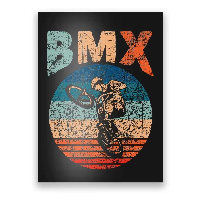 Bmx Bike Bicycle Rider Cyclist Racing Stunt Road Biking Poster