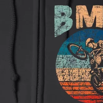 Bmx Bike Bicycle Rider Cyclist Racing Stunt Road Biking Full Zip Hoodie