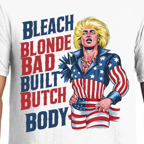 Bleach Blonde Bad Built Butch Body Pajama Set