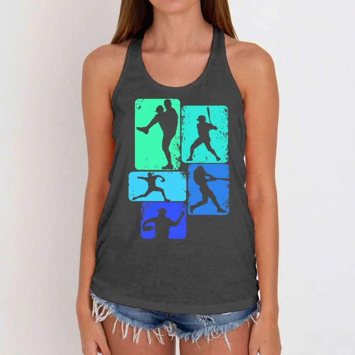 Baseball Batter Women's Knotted Racerback Tank