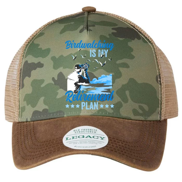 Birdwatcher Birding Birdwatching Retiret Plan Gift Legacy Tie Dye Trucker Hat