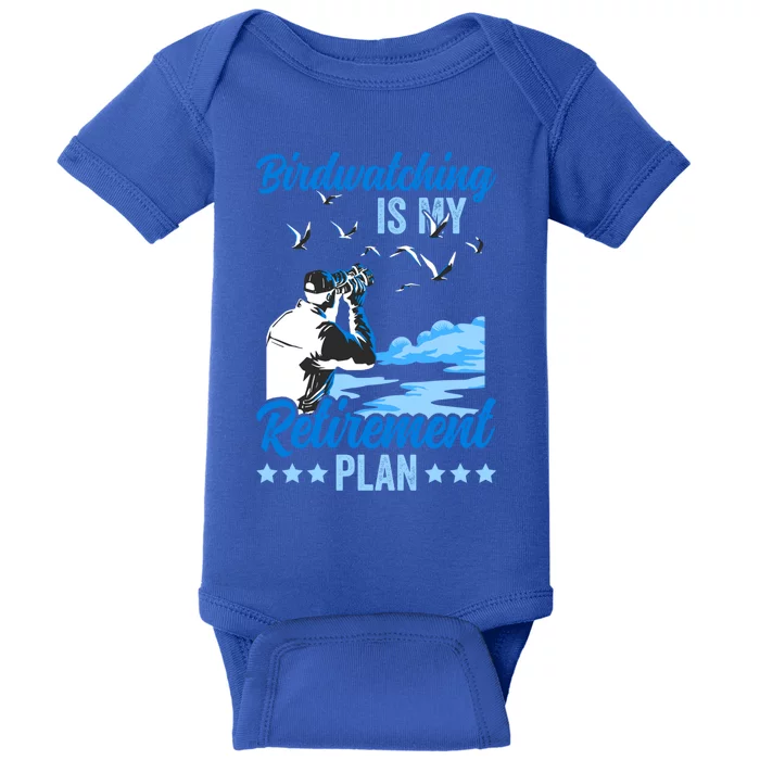 Birdwatcher Birding Birdwatching Retiret Plan Gift Baby Bodysuit