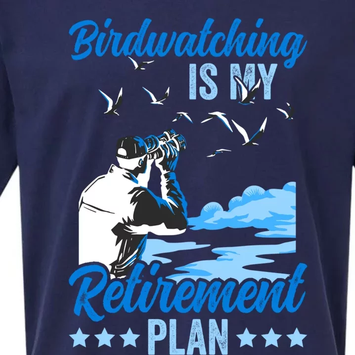 Birdwatcher Birding Birdwatching Retiret Plan Gift Sueded Cloud Jersey T-Shirt