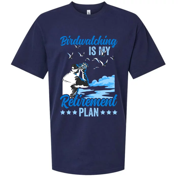 Birdwatcher Birding Birdwatching Retiret Plan Gift Sueded Cloud Jersey T-Shirt