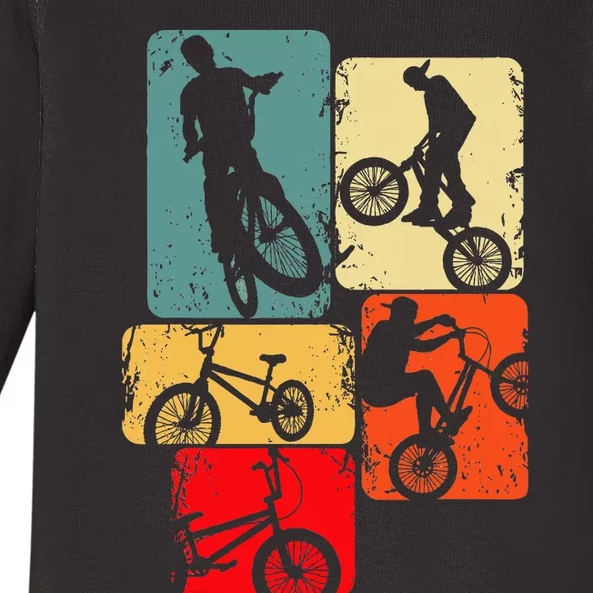 Bmx Bike Bicycle Stunt Racing Baby Long Sleeve Bodysuit