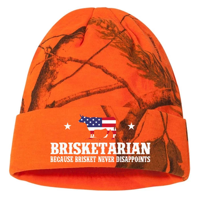 Brisketarian Because Brisket Never Disappoints BBQ Lover Kati - 12in Camo Beanie