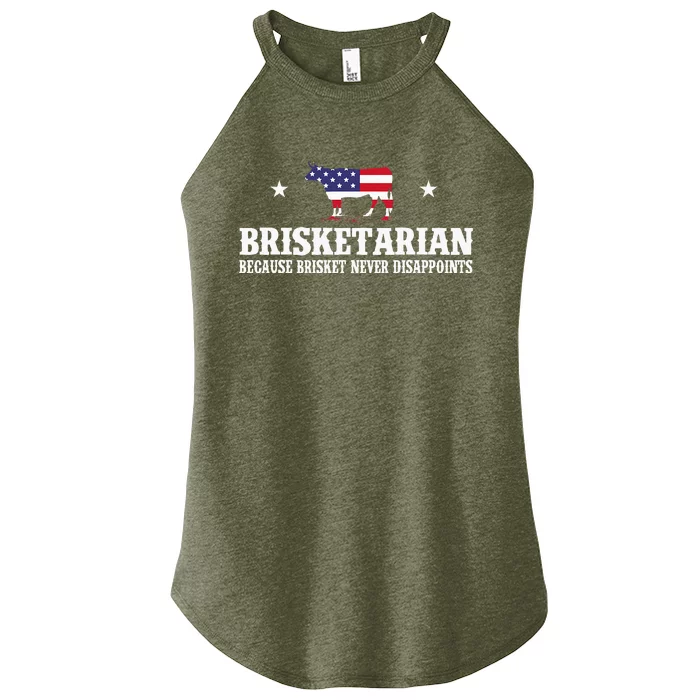 Brisketarian Because Brisket Never Disappoints BBQ Lover Women’s Perfect Tri Rocker Tank