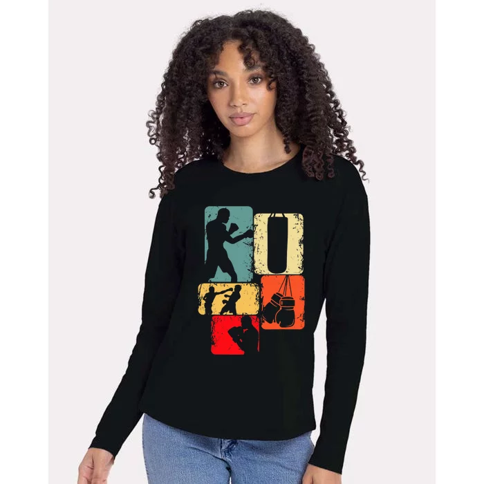 Boxer Boxing Womens Cotton Relaxed Long Sleeve T-Shirt