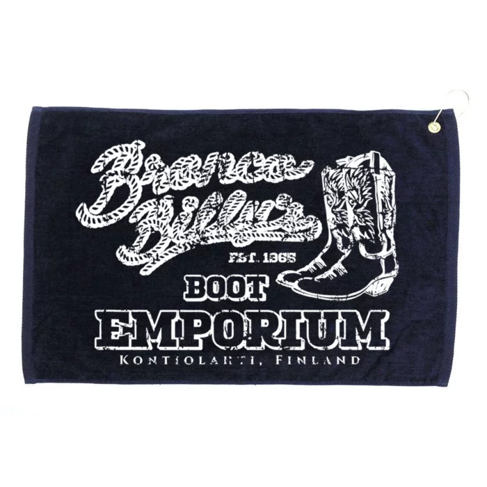 Bronco BillyS Boot Emporium Finland Grommeted Golf Towel