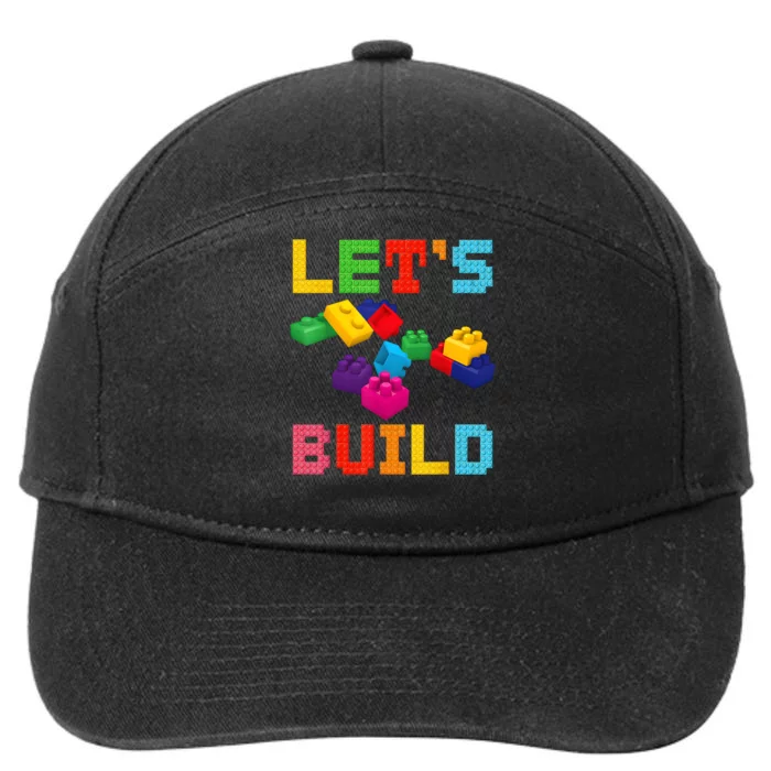 Block Brick Building LetS Build Master Builder Toys Kids 7-Panel Snapback Hat