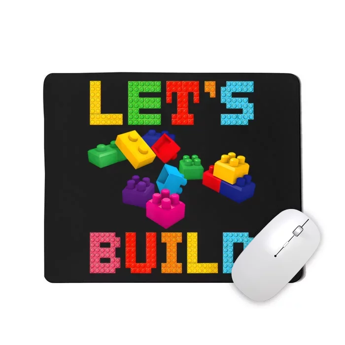 Block Brick Building LetS Build Master Builder Toys Kids Mousepad