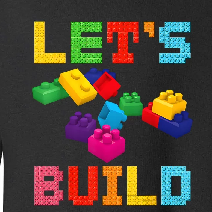 Block Brick Building LetS Build Master Builder Toys Kids Toddler Sweatshirt