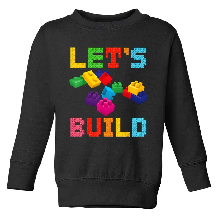 Block Brick Building LetS Build Master Builder Toys Kids Toddler Sweatshirt