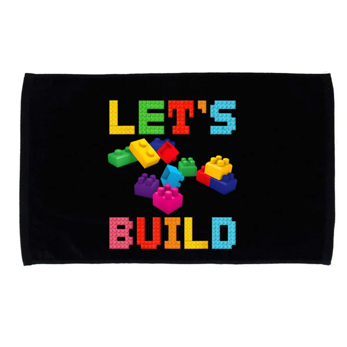 Block Brick Building LetS Build Master Builder Toys Kids Microfiber Hand Towel