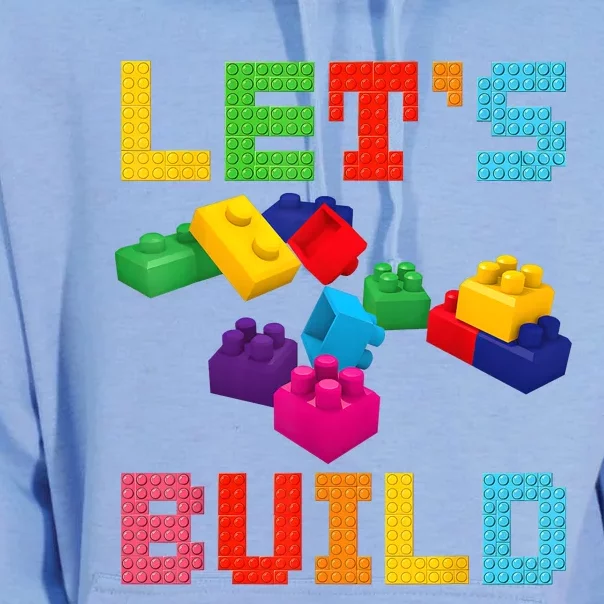 Block Brick Building LetS Build Master Builder Toys Kids Unisex Surf Hoodie