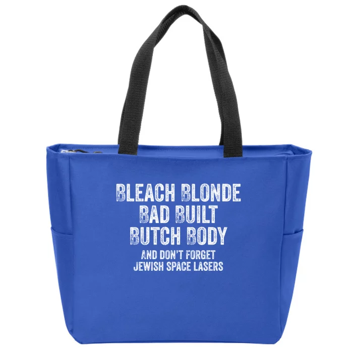 Bleach Blond Bad Built Butch Body Cute Gift Zip Tote Bag