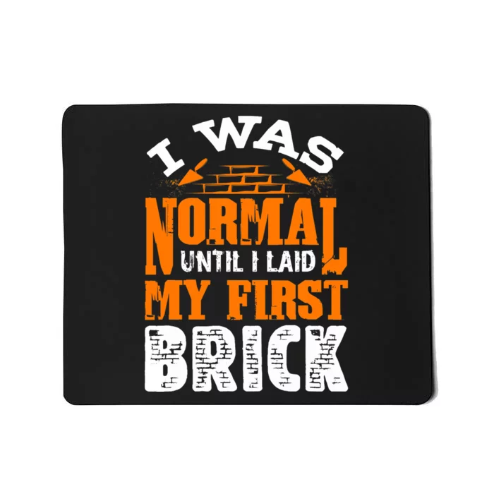 Bricklayer Bricklaying Brick Mason Funny Mousepad