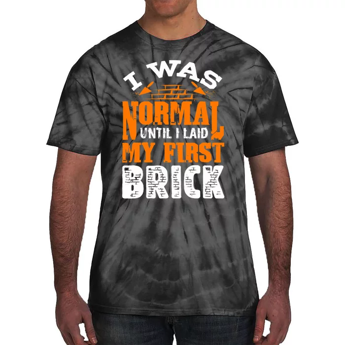 Bricklayer Bricklaying Brick Mason Funny Tie-Dye T-Shirt