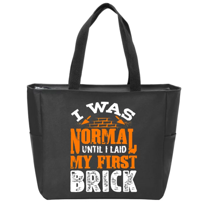 Bricklayer Bricklaying Brick Mason Funny Zip Tote Bag