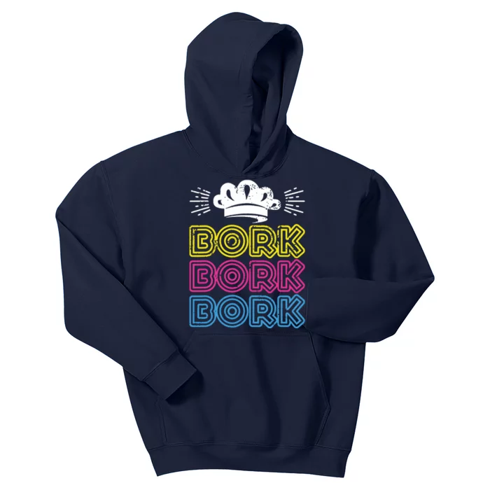 Bork Bork Bork Funny Swedish Chef Kids Hoodie