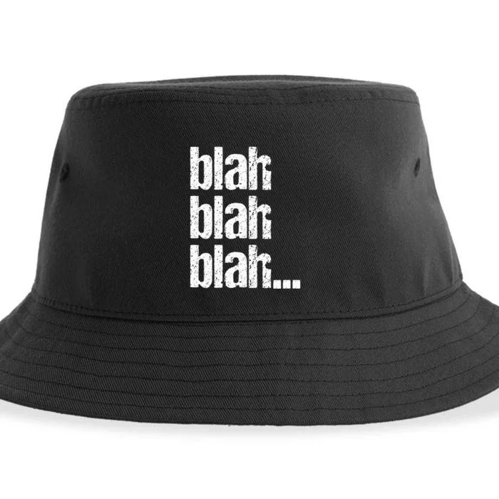 Blah Blah Blah Bla Bla Bla Sustainable Bucket Hat