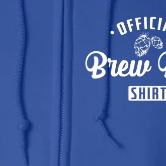 Brew Beer Brew Day Gift Full Zip Hoodie