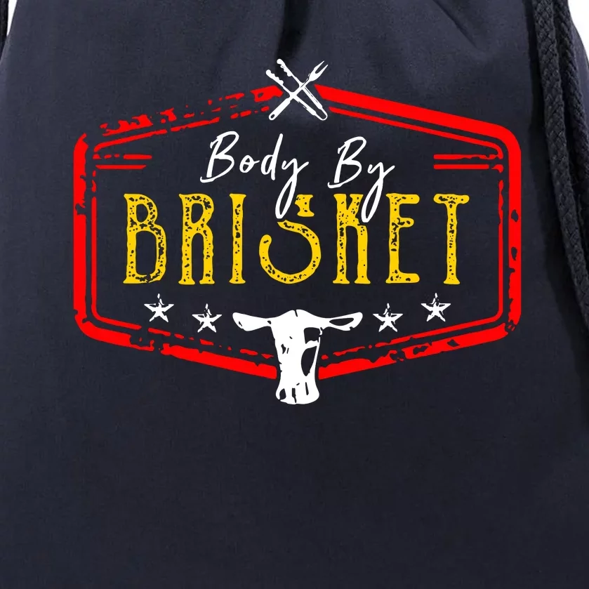 Body By Brisket Drawstring Bag