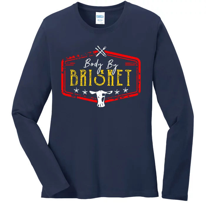 Body By Brisket Ladies Long Sleeve Shirt