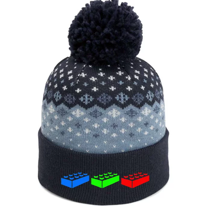 Building Blocks Bricks Master Builder Engineer Construction The Baniff Cuffed Pom Beanie