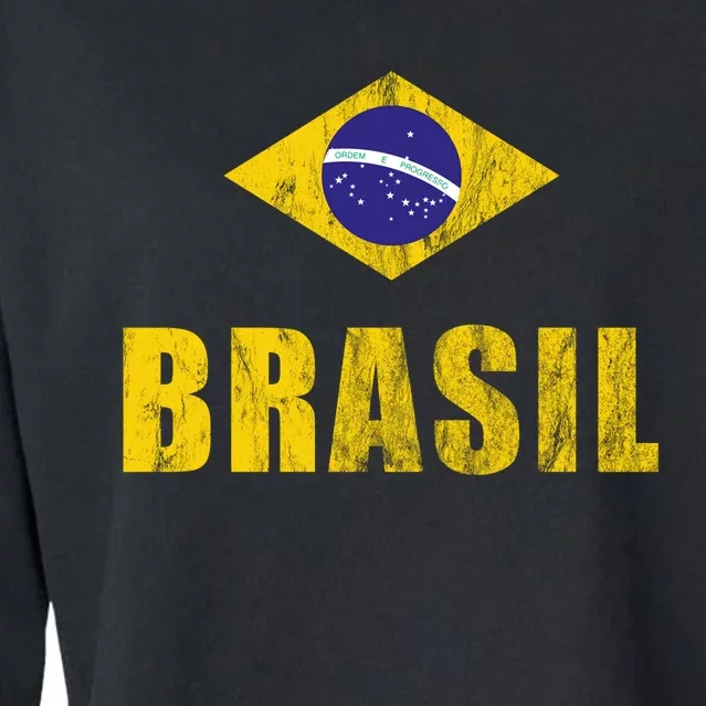 Brasil Brazilian Brazil Soccer Player Jersey Trikot Coach Cropped Pullover Crew