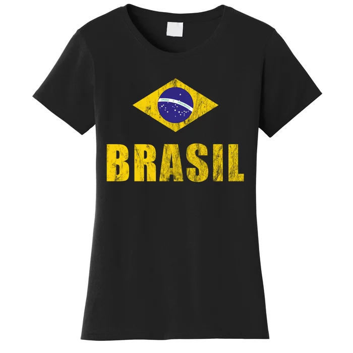 Brasil Brazilian Brazil Soccer Player Jersey Trikot Coach Women's T-Shirt