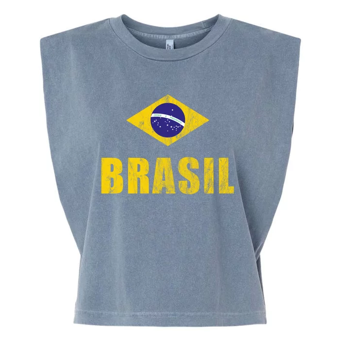 Brasil Brazilian Brazil Soccer Player Jersey Trikot Coach Garment-Dyed Women's Muscle Tee