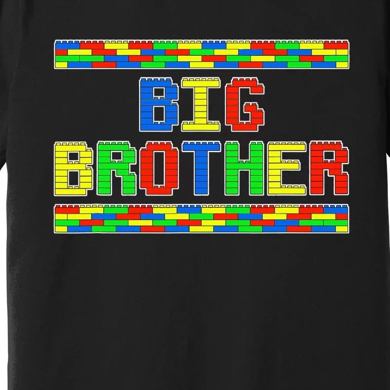 Big Brother Building Blocks Bricks Premium T-Shirt