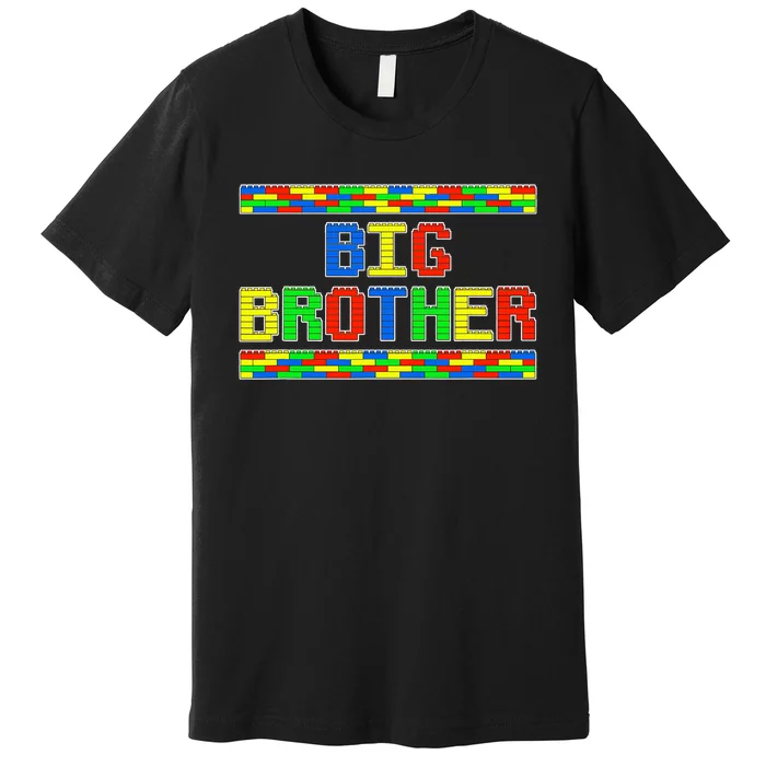 Big Brother Building Blocks Bricks Premium T-Shirt