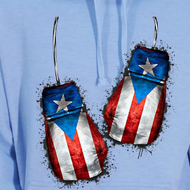 Boricua Boxers Boxing Fans Meaningful Gift Gloves Puerto Rico Flag Gift Unisex Surf Hoodie